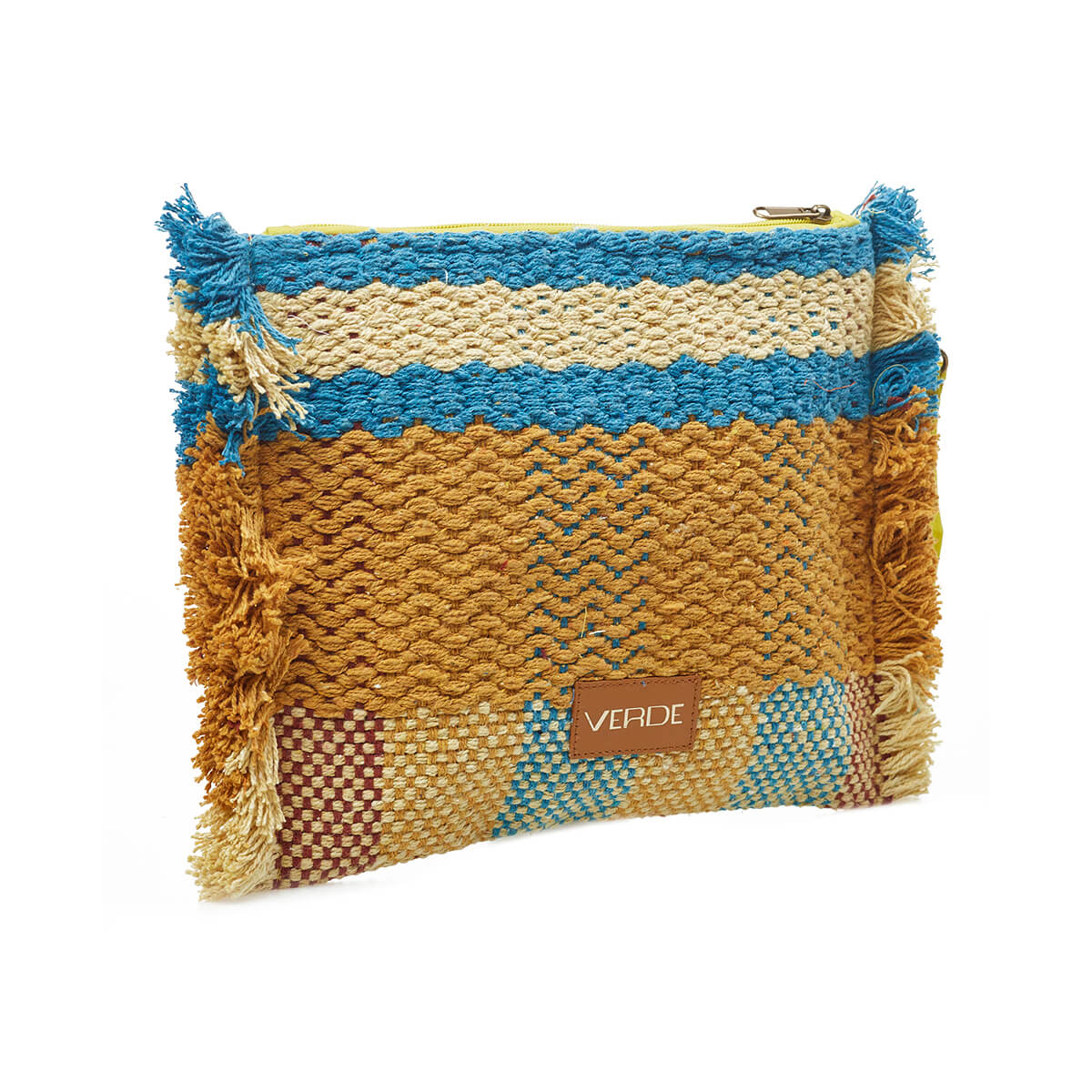 Verde Γυναικείο Αμπιγέ Τσαντάκι 01-1745 Βαμβακερό Κίτρινο