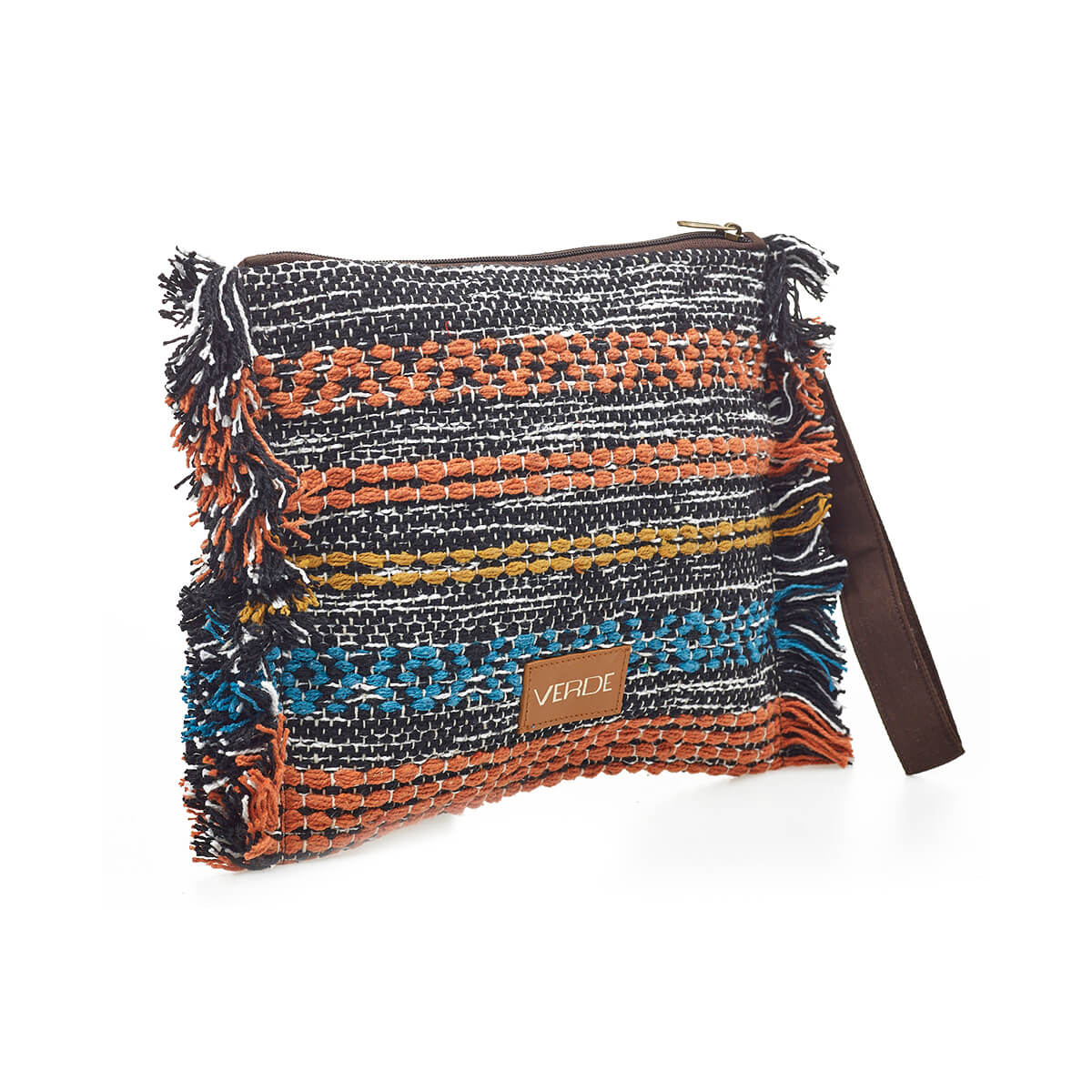 Verde Γυναικείο Αμπιγέ Τσαντάκι 01-1747 Βαμβακερό Μαύρο