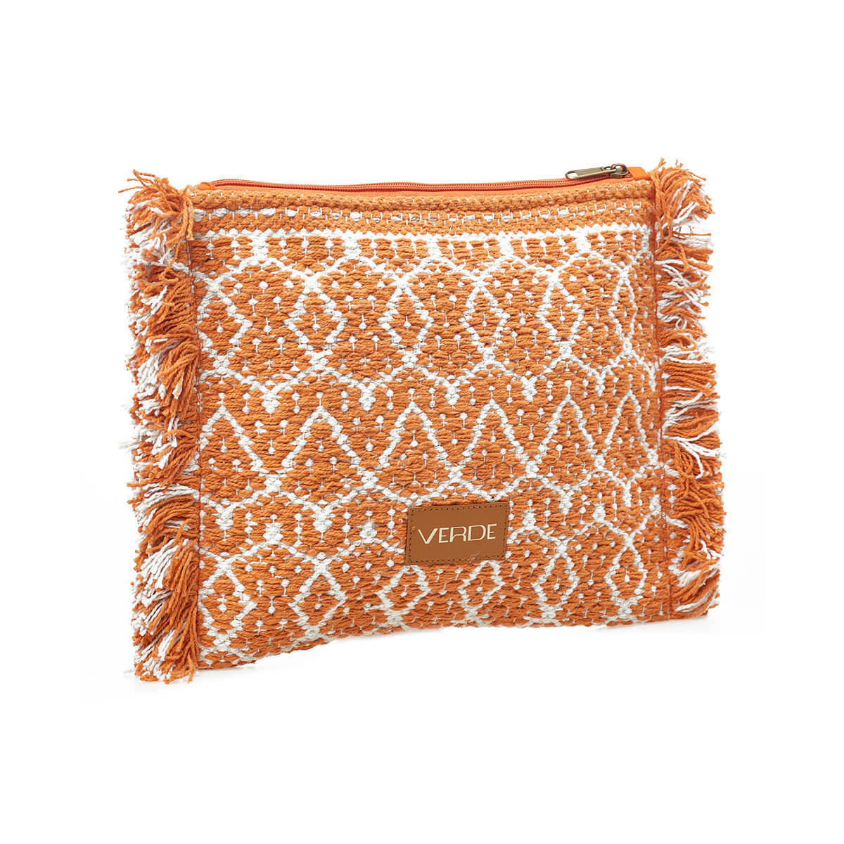 Verde Γυναικείο Αμπιγέ Τσαντάκι 01-1748 Βαμβακερό Πορτοκαλί