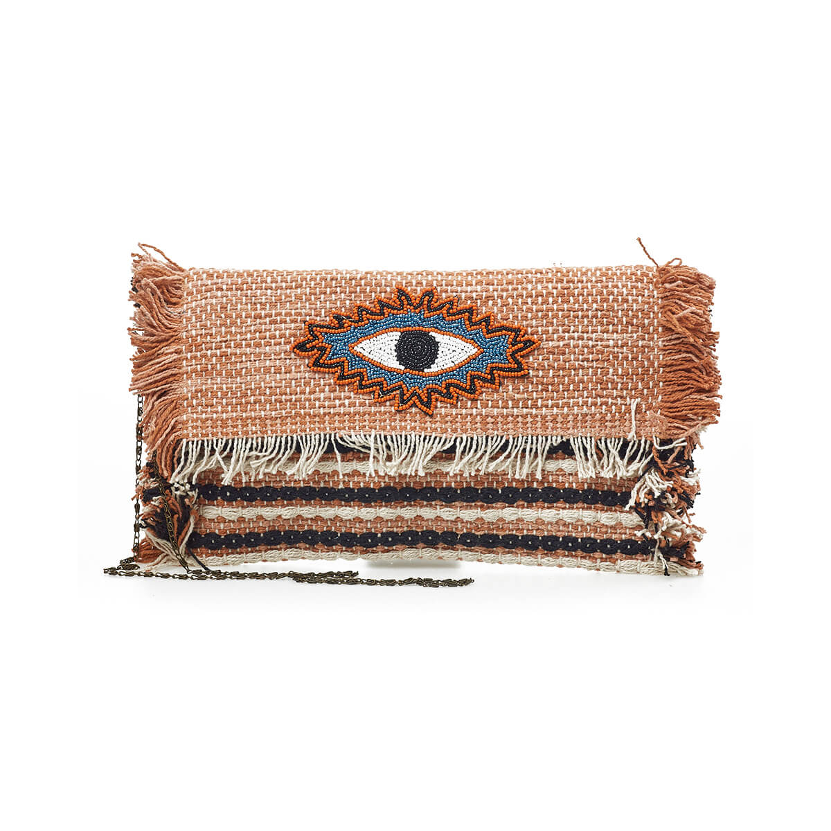 Verde Γυναικείο Αμπιγέ Τσαντάκι 01-1752 Βαμβακερό Μπεζ