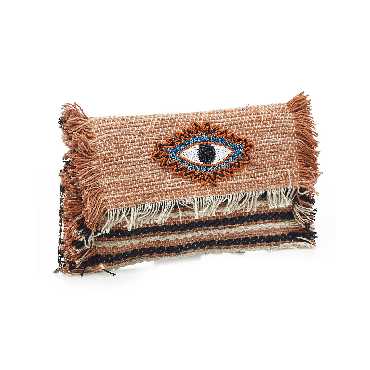 Verde Γυναικείο Αμπιγέ Τσαντάκι 01-1752 Βαμβακερό Μπεζ