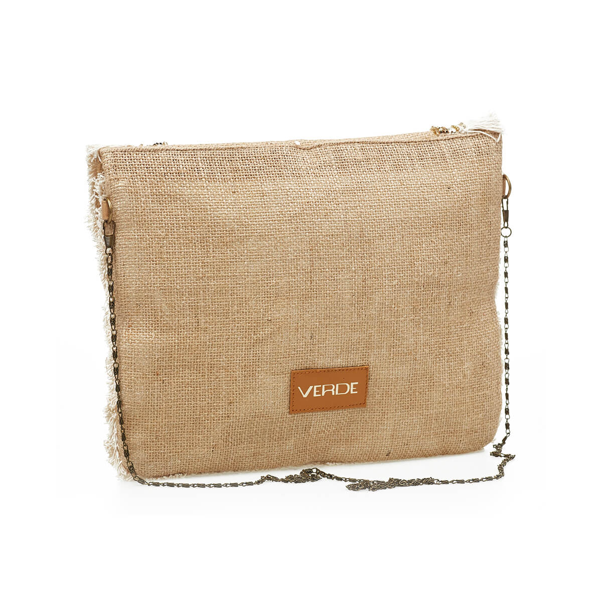 Verde Γυναικείο Αμπιγέ Τσαντάκι 01-1753 Γιούτα Μπεζ