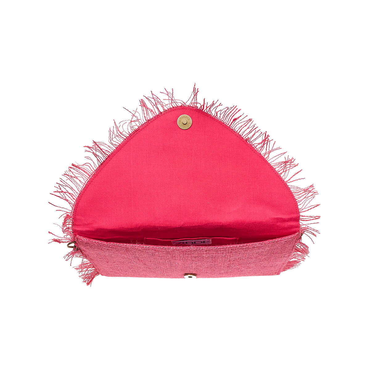 Verde Γυναικείο Αμπιγέ Τσαντάκι 01-1754 Γιούτα Φούξια