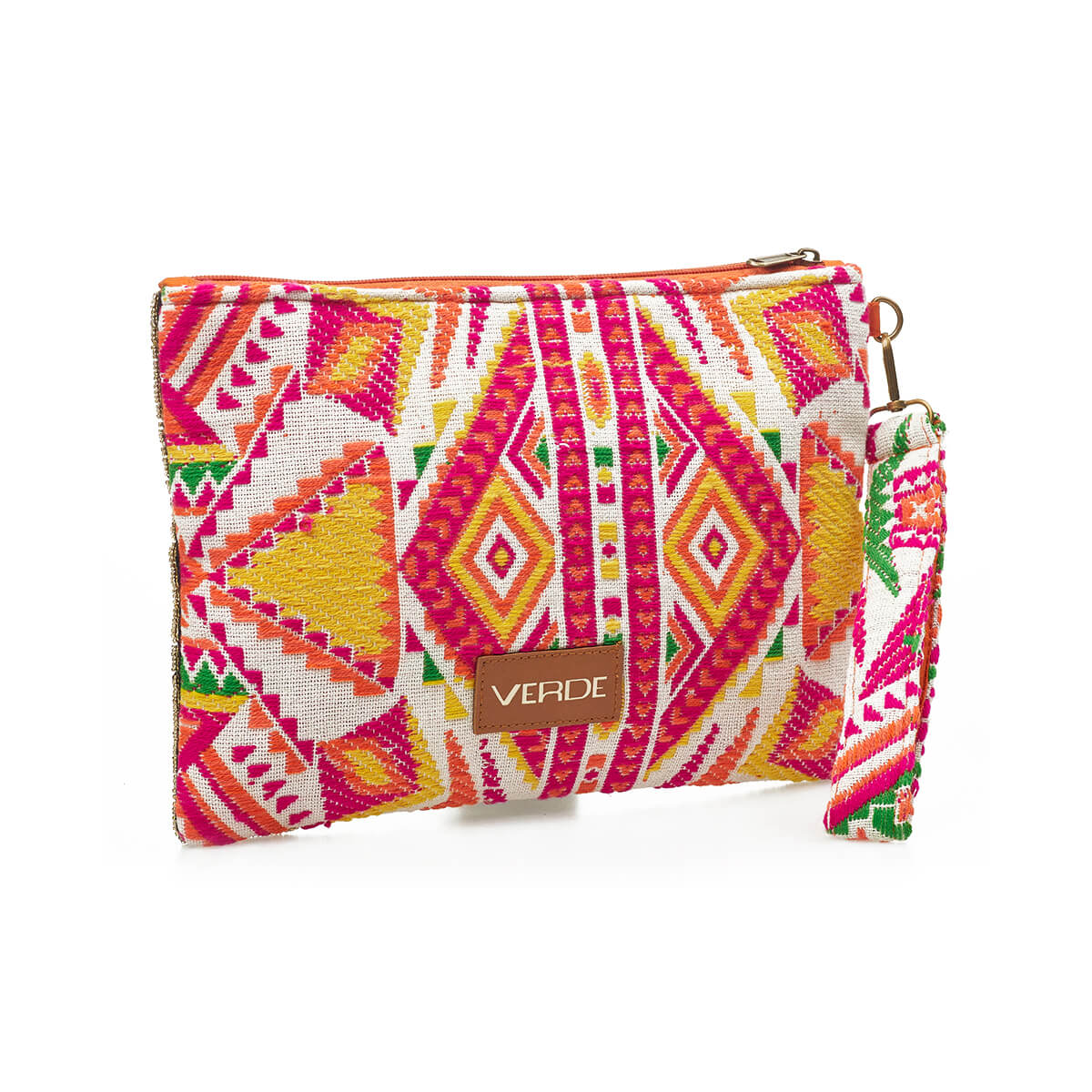 Verde Γυναικείο Αμπιγέ Τσαντάκι 01-1756 Βισκόζη Πορτοκαλί