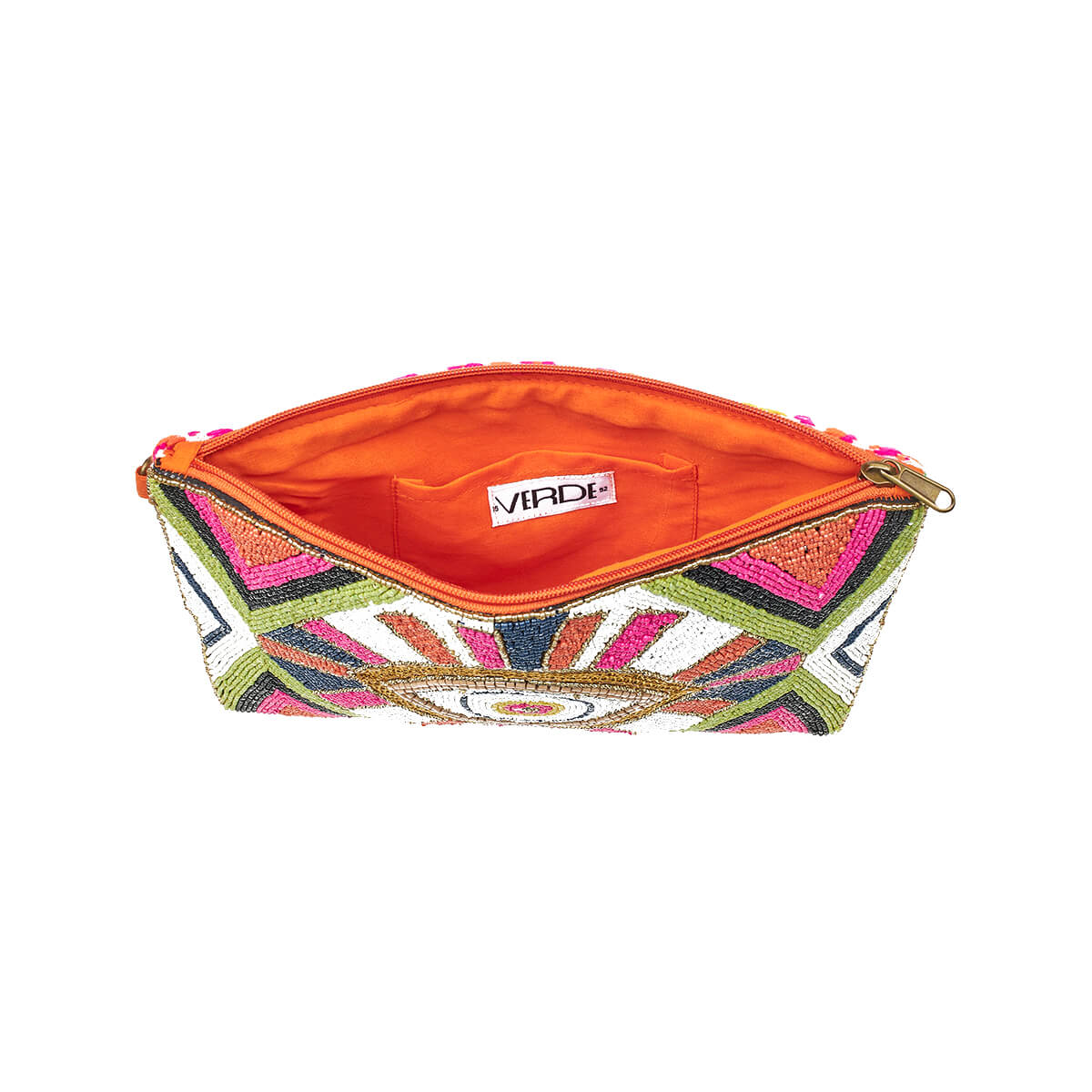 Verde Γυναικείο Αμπιγέ Τσαντάκι 01-1756 Βισκόζη Πορτοκαλί