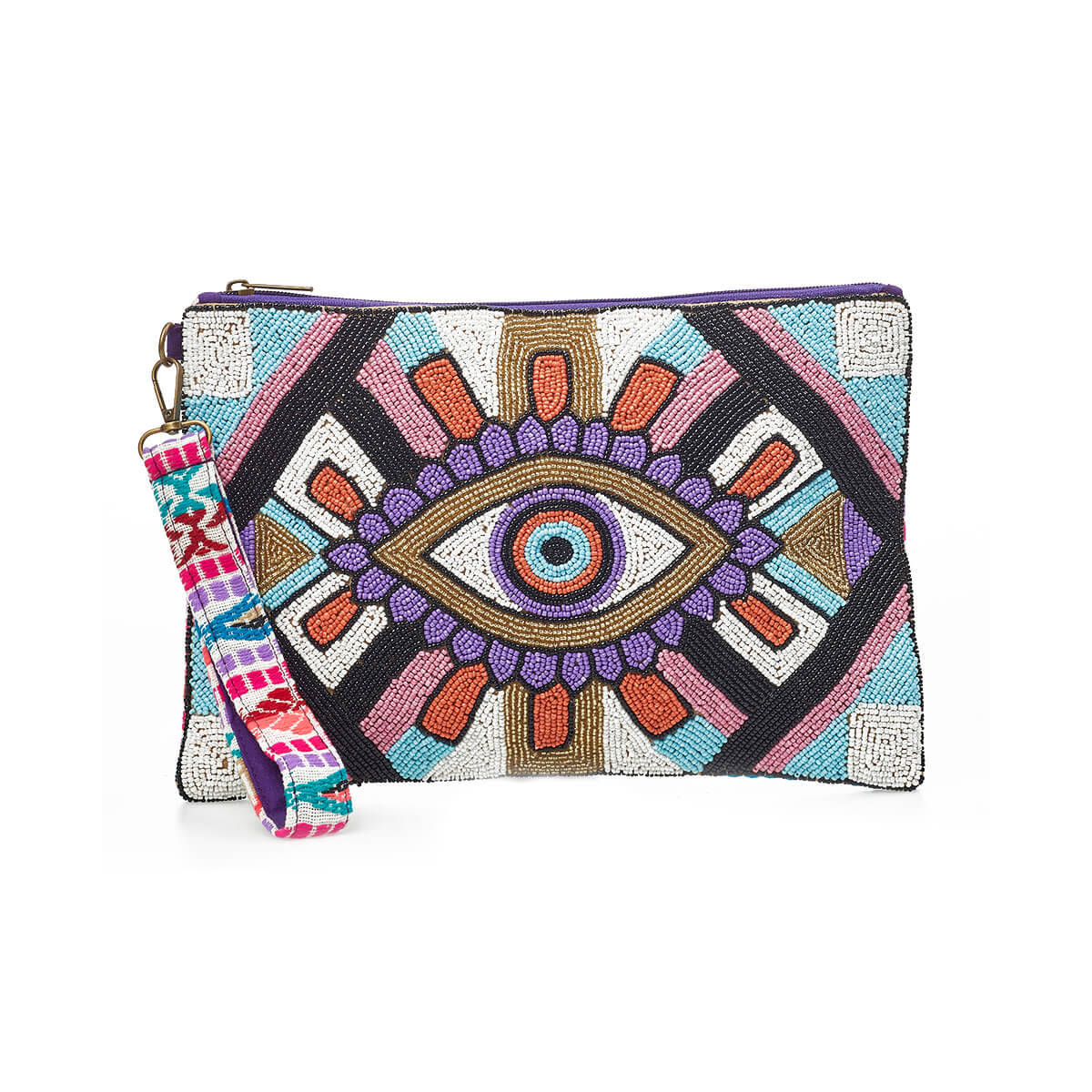 Verde Γυναικείο Αμπιγέ Τσαντάκι 01-1757 Βισκόζη Πολύχρωμο