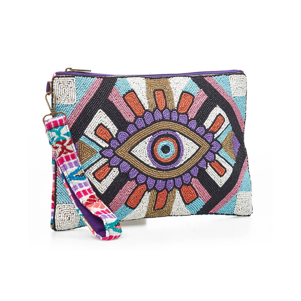 Verde Γυναικείο Αμπιγέ Τσαντάκι 01-1757 Βισκόζη Πολύχρωμο