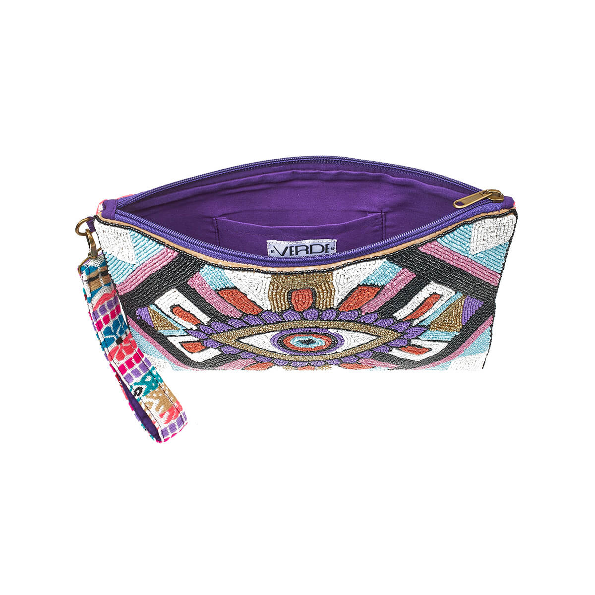 Verde Γυναικείο Αμπιγέ Τσαντάκι 01-1757 Βισκόζη Πολύχρωμο