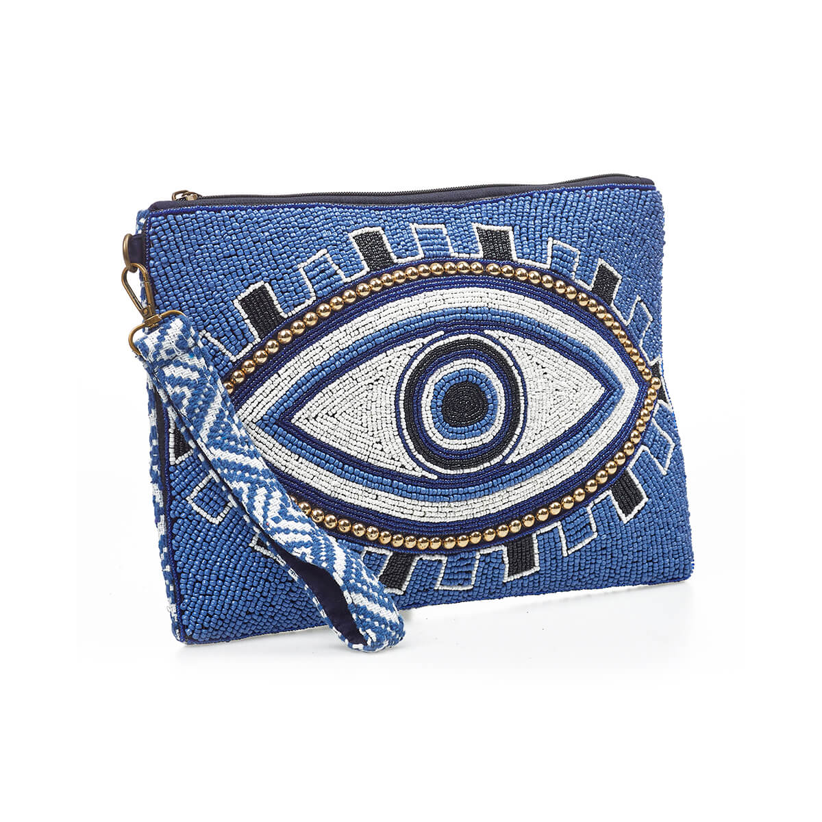 Verde Γυναικείο Αμπιγέ Τσαντάκι 01-1758 Βισκόζη Μπλε