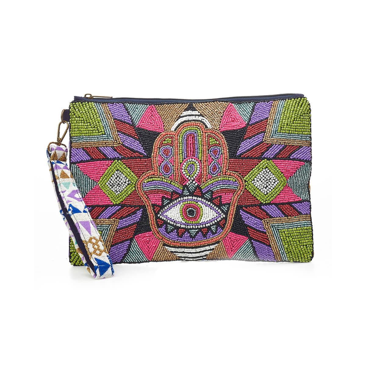 Verde Γυναικείο Αμπιγέ Τσαντάκι 01-1760 Βισκόζη Πολύχρωμο