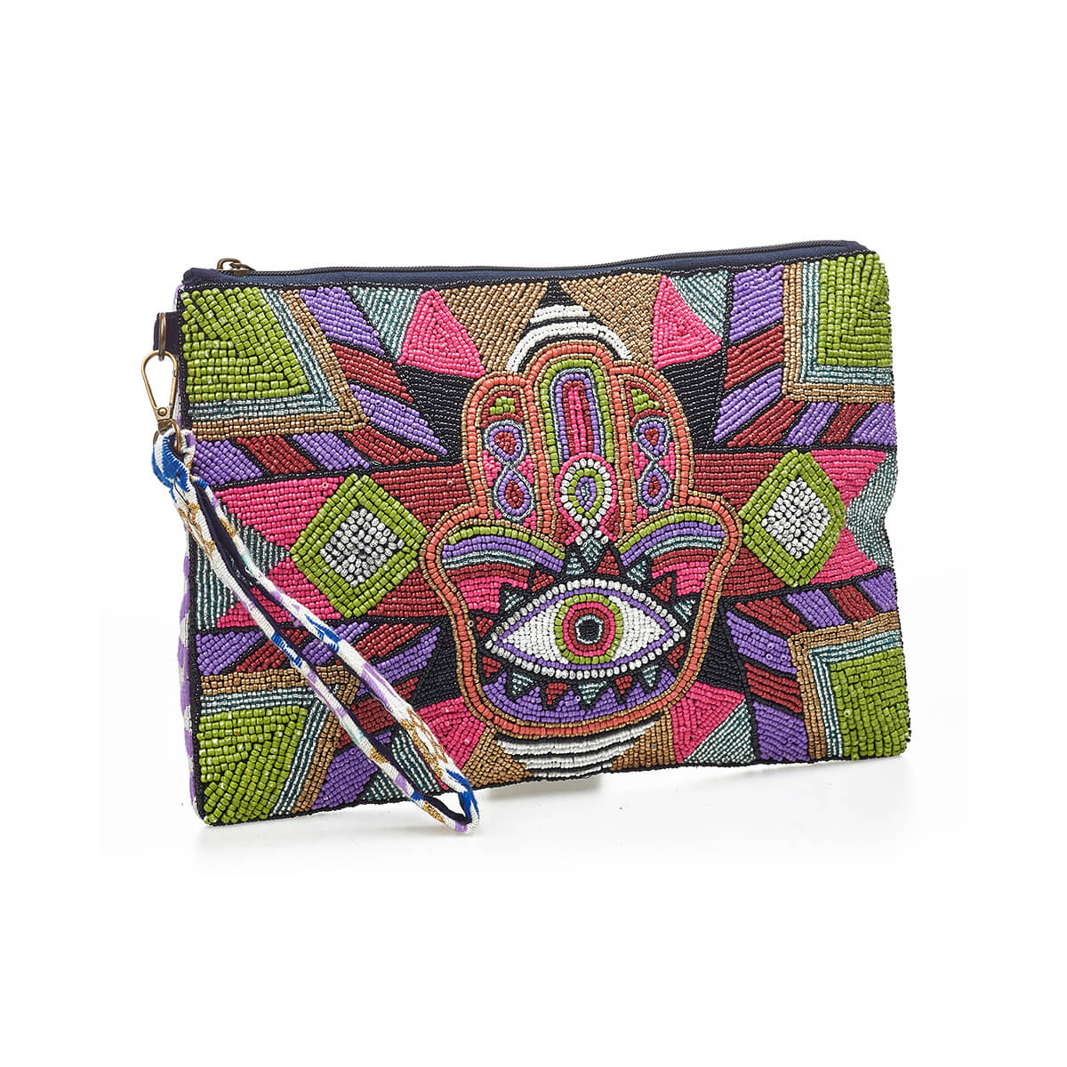 Verde Γυναικείο Αμπιγέ Τσαντάκι 01-1760 Βισκόζη Πολύχρωμο