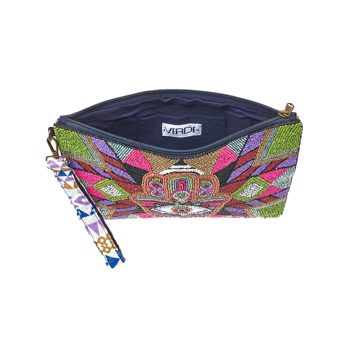 Verde Γυναικείο Αμπιγέ Τσαντάκι 01-1760 Βισκόζη Πολύχρωμο