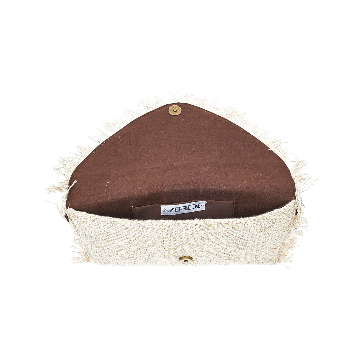 Verde Γυναικείο Αμπιγέ Τσαντάκι 01-1761 Βαμβακερό Μπεζ