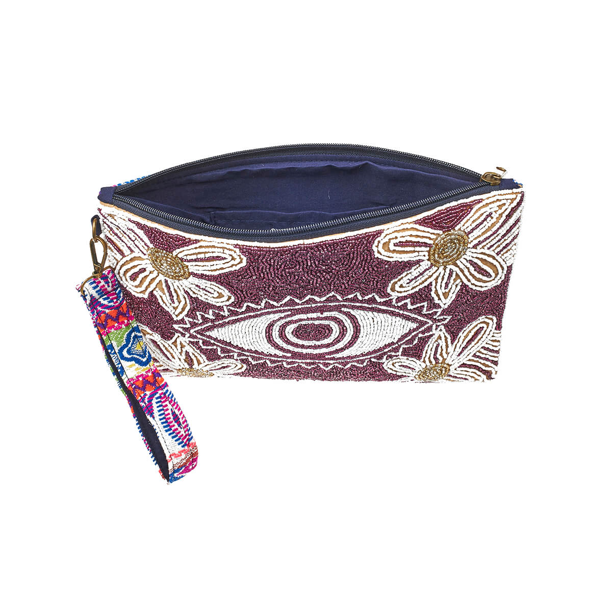 Verde Γυναικείο Αμπιγέ Τσαντάκι 01-1763 Βισκόζη Ματζέντα