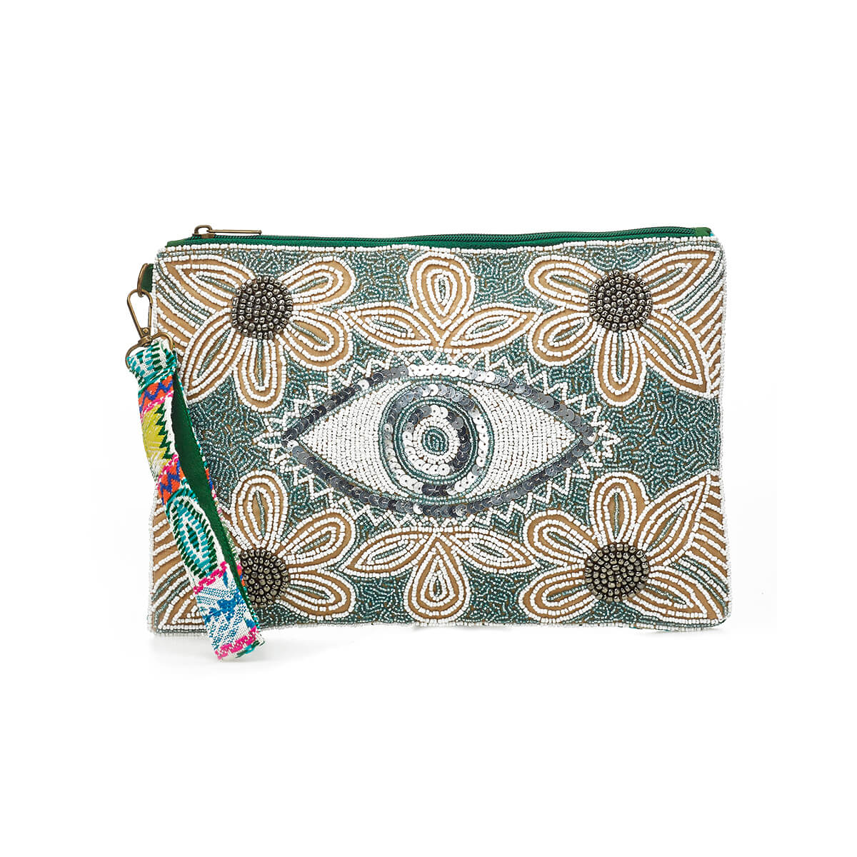 Verde Γυναικείο Αμπιγέ Τσαντάκι 01-1763 Βισκόζη Πράσινο