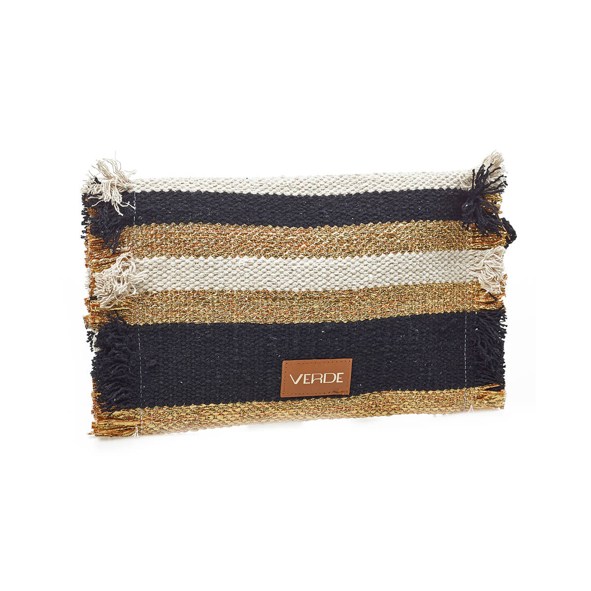 Verde Γυναικείο Αμπιγέ Τσαντάκι 01-1764 Βαμβακερό Μαύρο