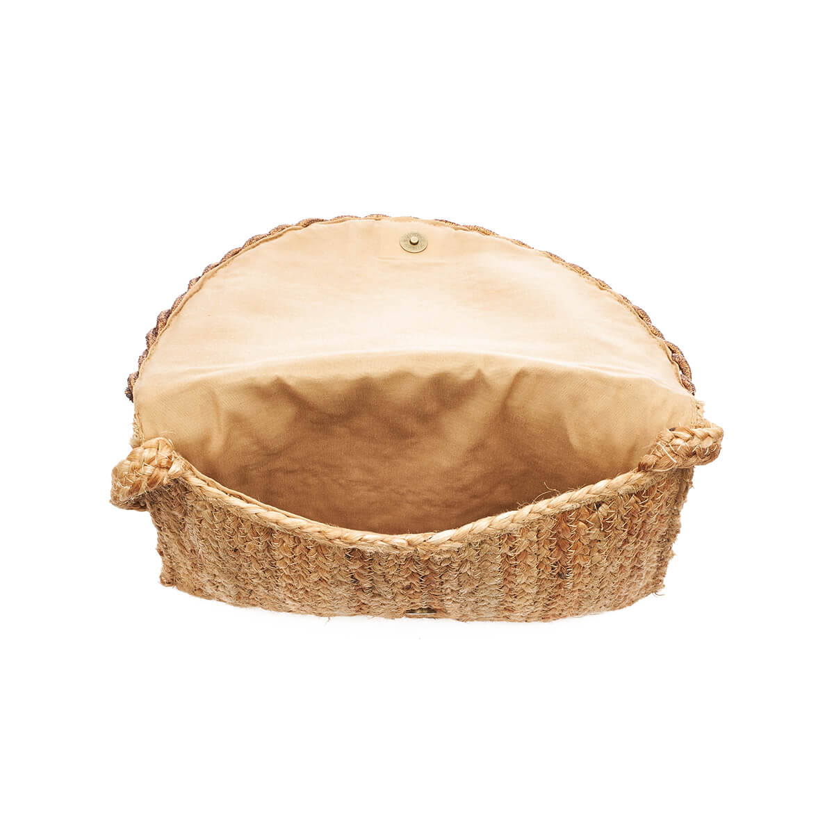 Verde Γυναικείο Αμπιγέ Τσαντάκι 01-1768 Γιούτα Καφέ