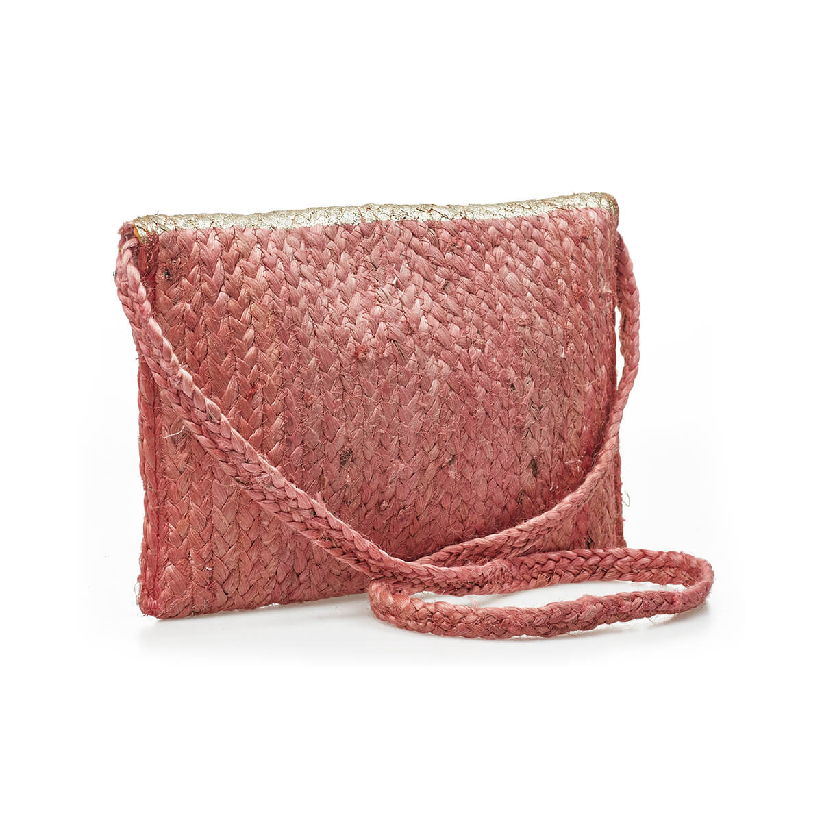 Verde Γυναικείο Αμπιγέ Τσαντάκι 01-1773 Γιούτα Ροζ