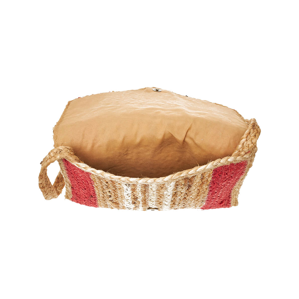 Verde Γυναικείο Αμπιγέ Τσαντάκι 01-1774 Γιούτα Κόκκινο