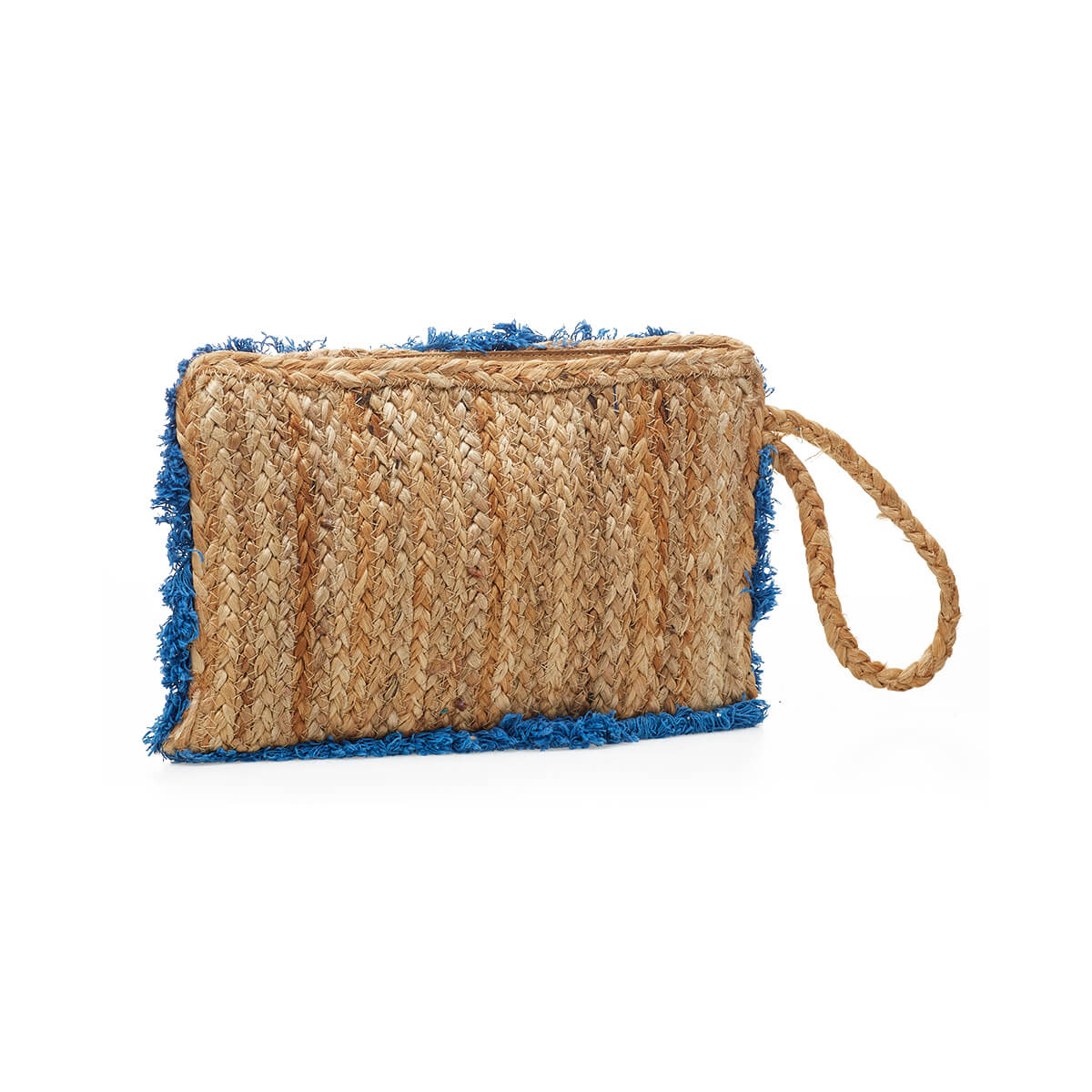 Verde Γυναικείο Αμπιγέ Τσαντάκι 01-1779 Γιούτα Μπλε