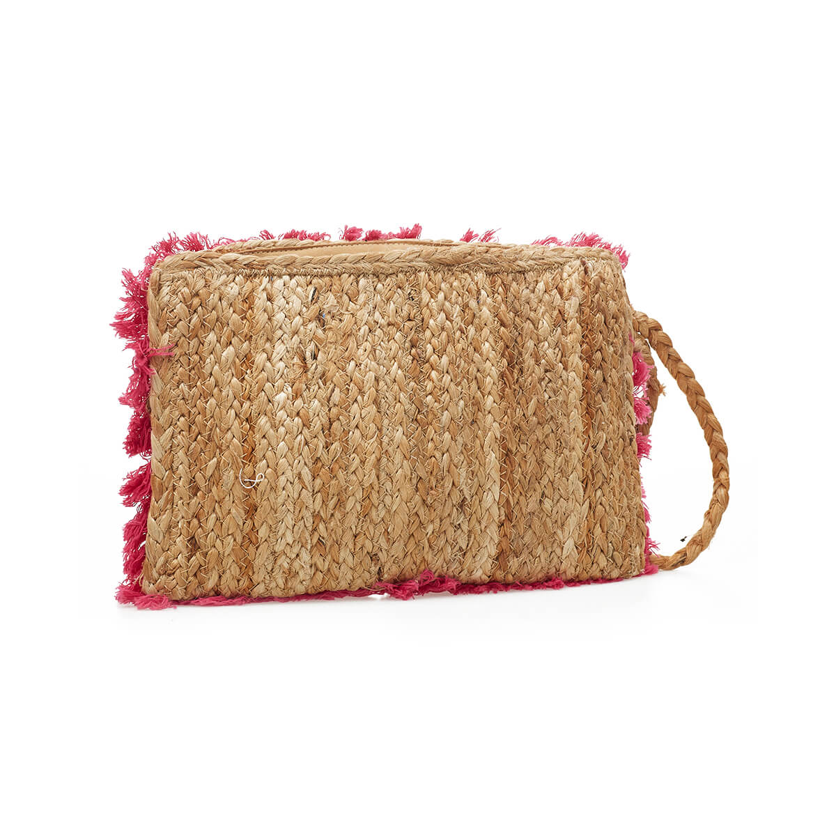 Verde Γυναικείο Αμπιγέ Τσαντάκι 01-1779 Γιούτα Φούξια