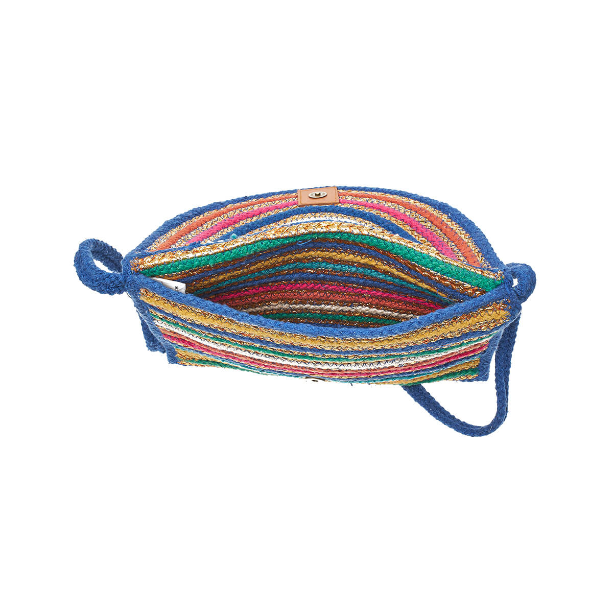 Verde Γυναικείο Αμπιγέ Τσαντάκι 01-1781 Βαμβακερό Μπλε