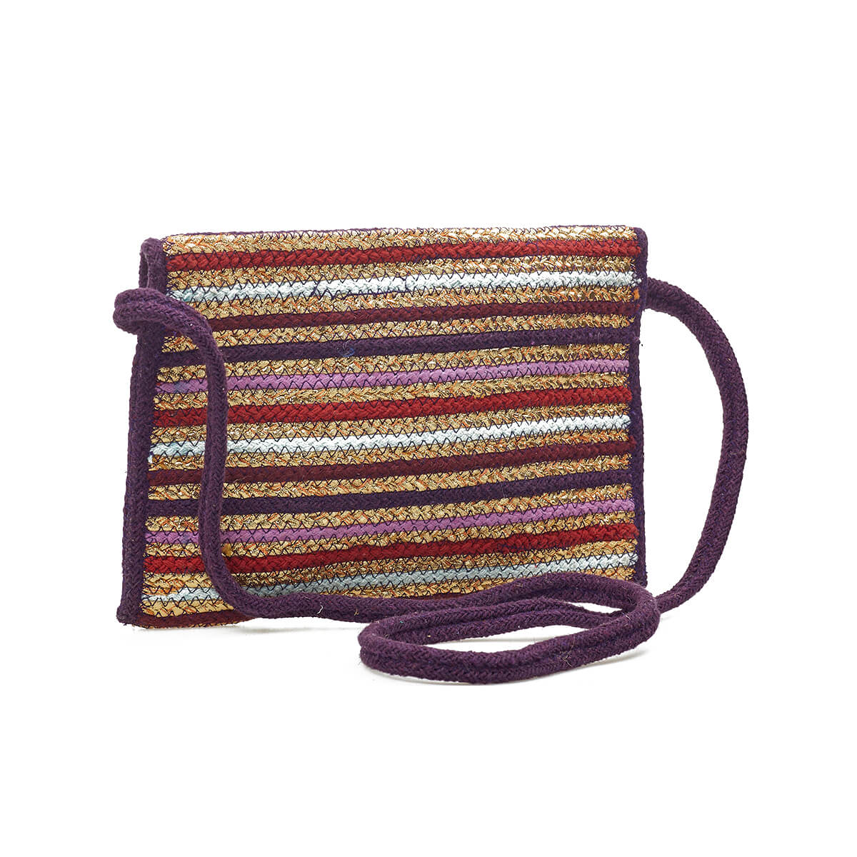 Verde Γυναικείο Αμπιγέ Τσαντάκι 01-1781 Βαμβακερό Μωβ