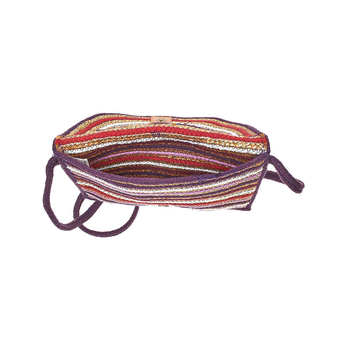 Verde Γυναικείο Αμπιγέ Τσαντάκι 01-1781 Βαμβακερό Μωβ