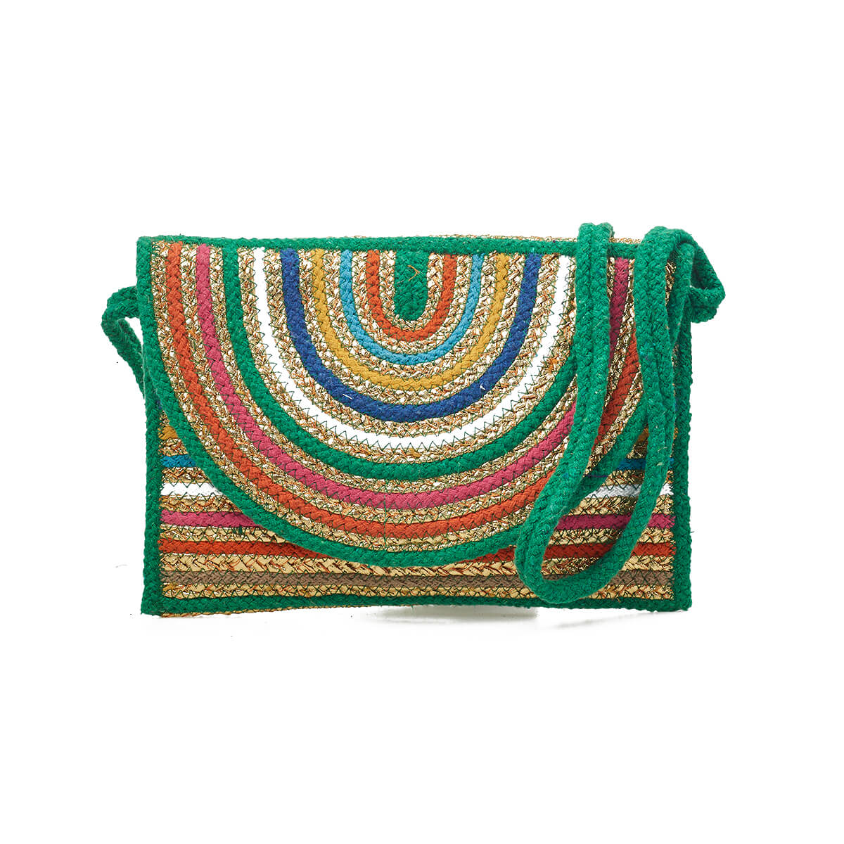 Verde Γυναικείο Αμπιγέ Τσαντάκι 01-1782 Βαμβακερό Πράσινο