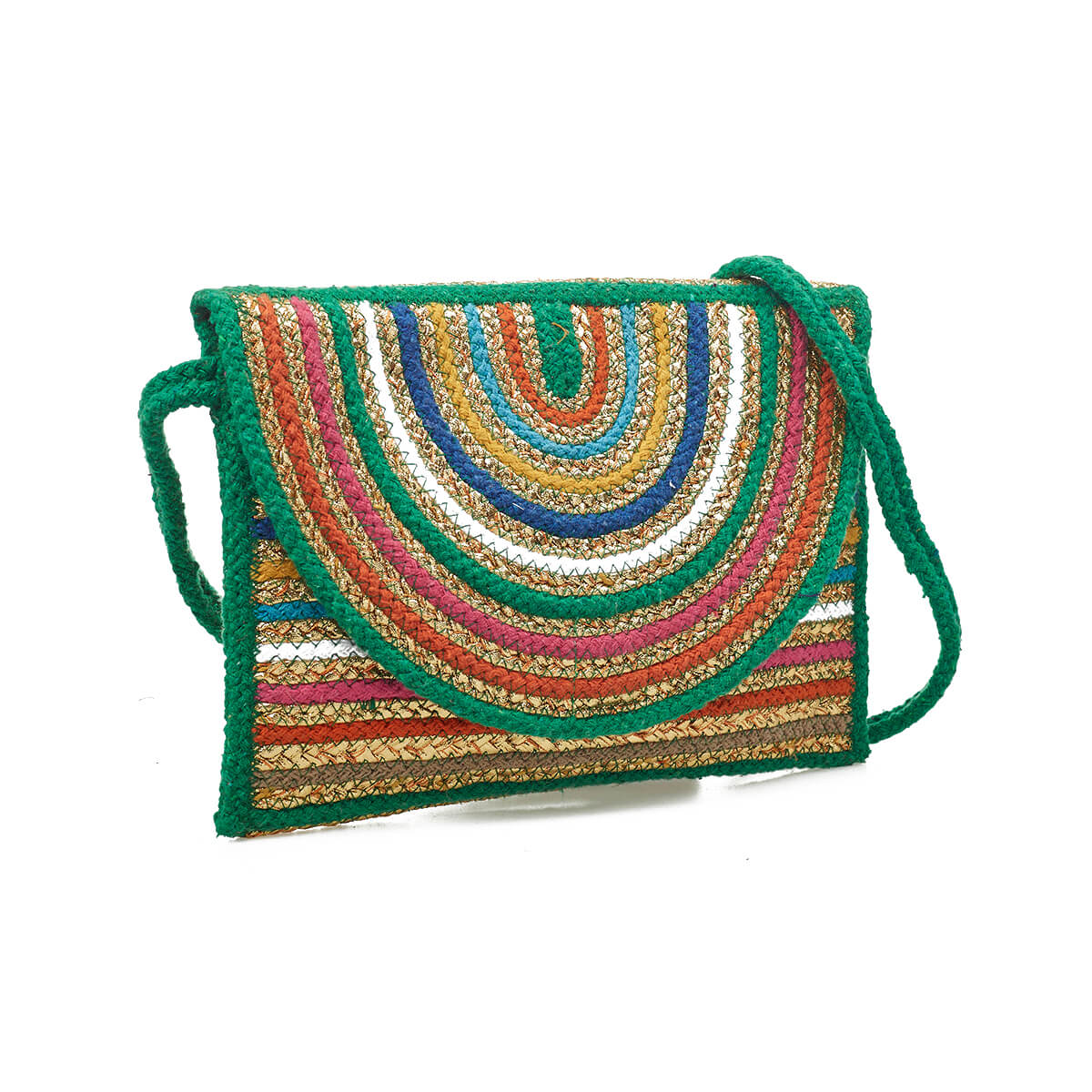 Verde Γυναικείο Αμπιγέ Τσαντάκι 01-1782 Βαμβακερό Πράσινο