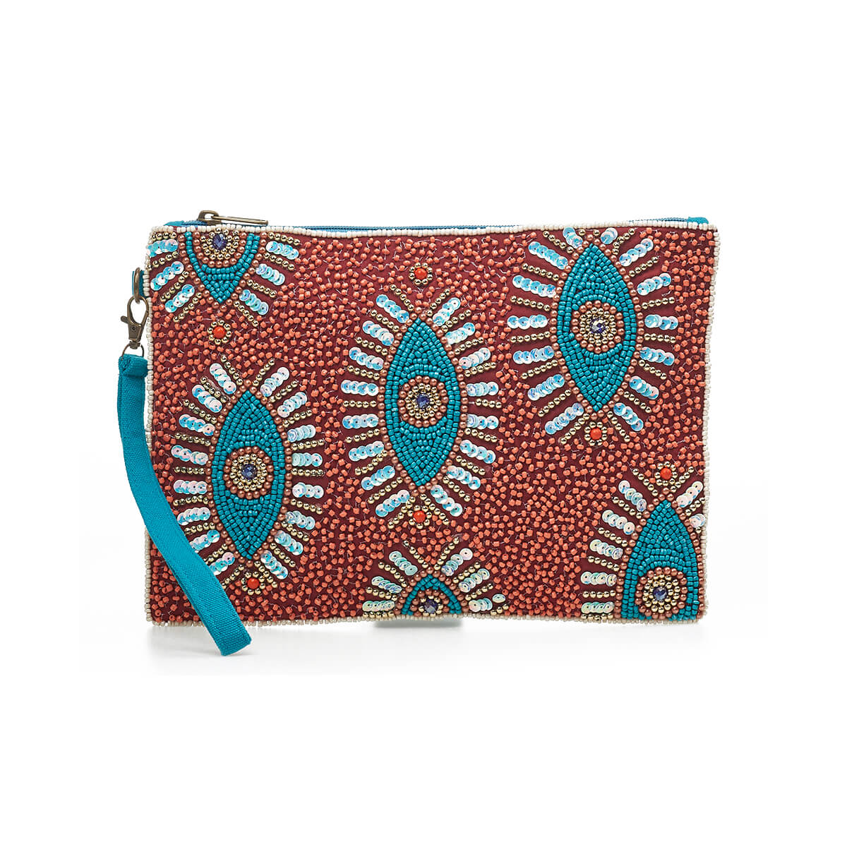 Verde Γυναικείο Αμπιγέ Τσαντάκι 01-1787 Βισκόζη Κόκκινο