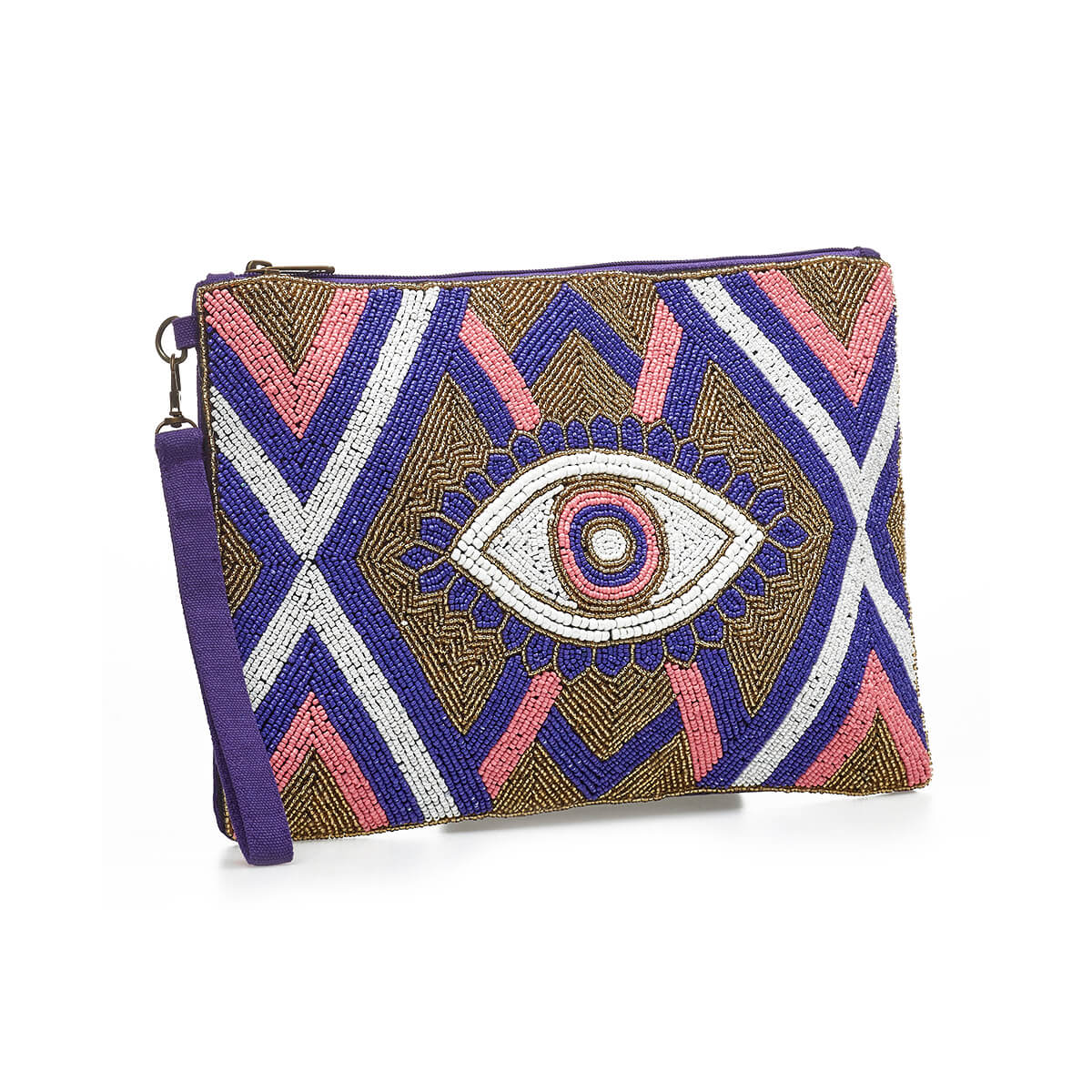 Verde Γυναικείο Αμπιγέ Τσαντάκι 01-1788 Βισκόζη Μωβ