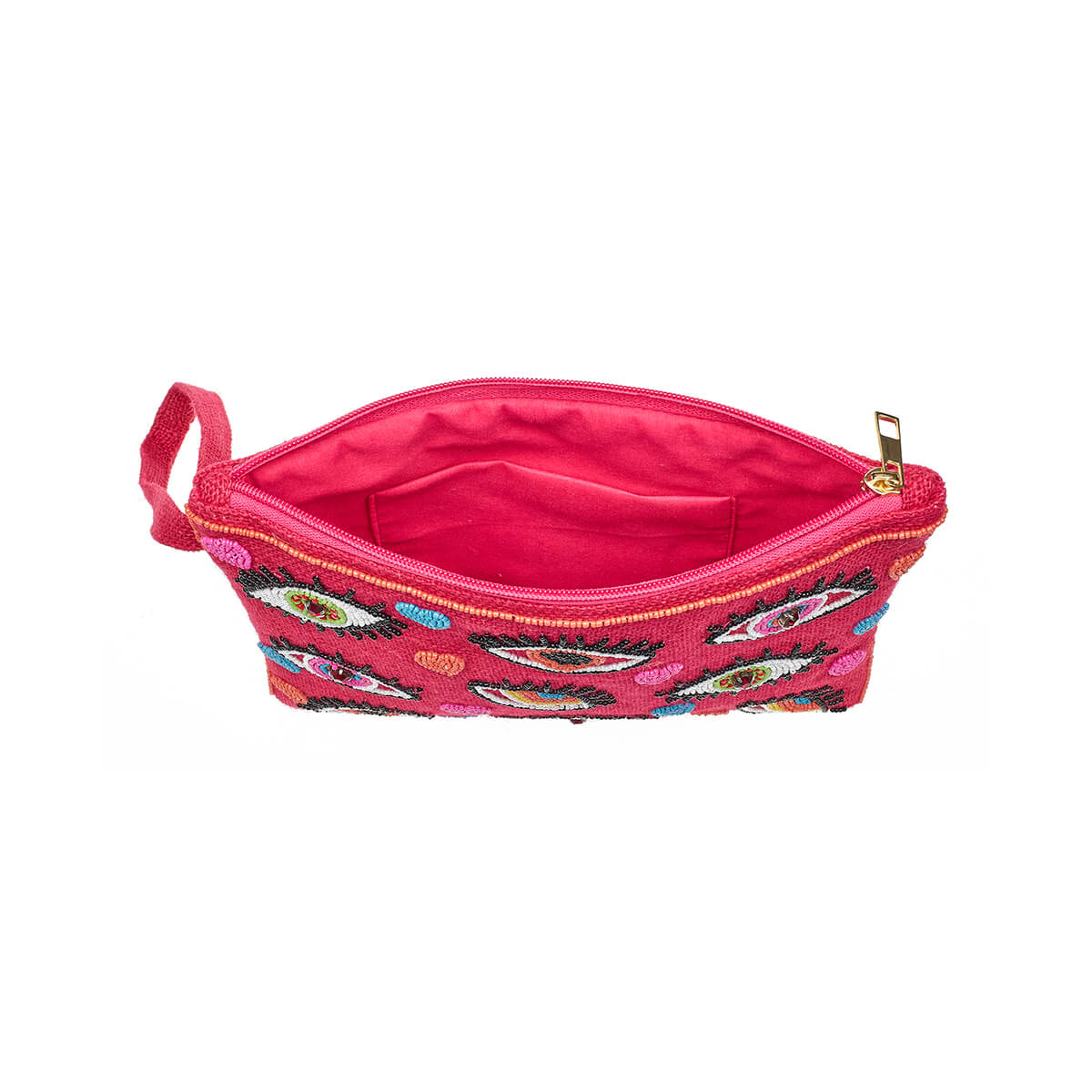 Verde Γυναικείο Αμπιγέ Τσαντάκι 01-1790 Γιούτα Ροζ