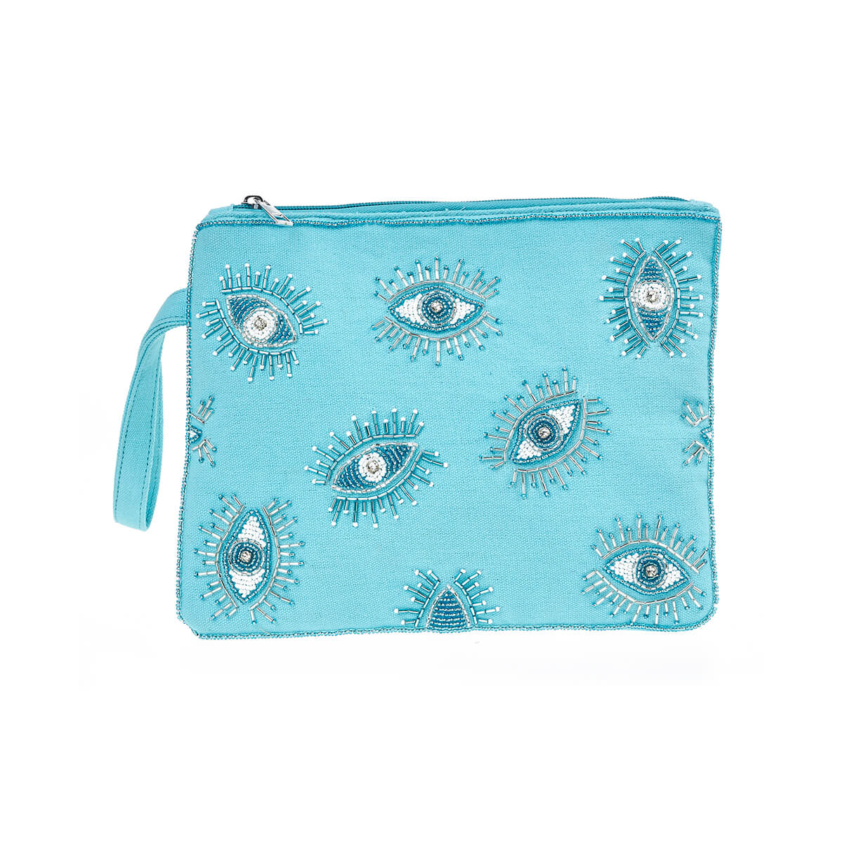 Verde Γυναικείο Αμπιγέ Τσαντάκι 01-1791 Γιούτα Μπλε