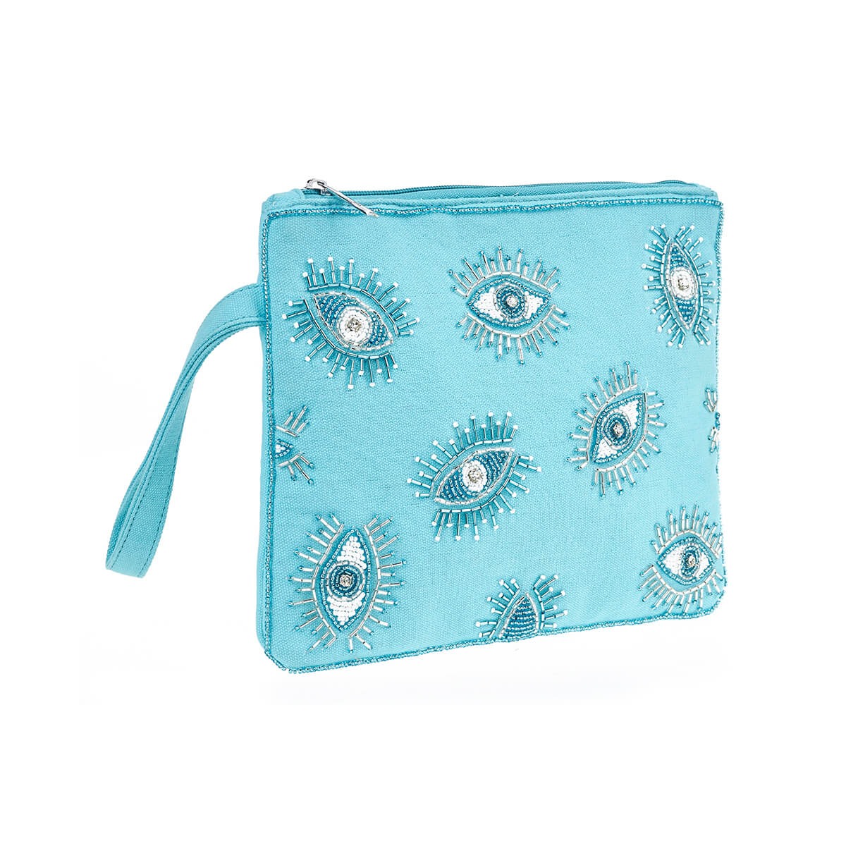 Verde Γυναικείο Αμπιγέ Τσαντάκι 01-1791 Γιούτα Μπλε