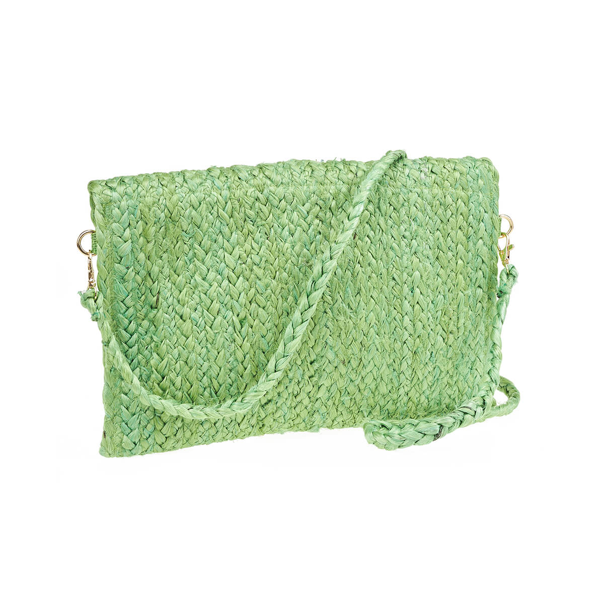 Verde Γυναικείο Αμπιγέ Τσαντάκι 01-1793 Γιούτα Πράσινο