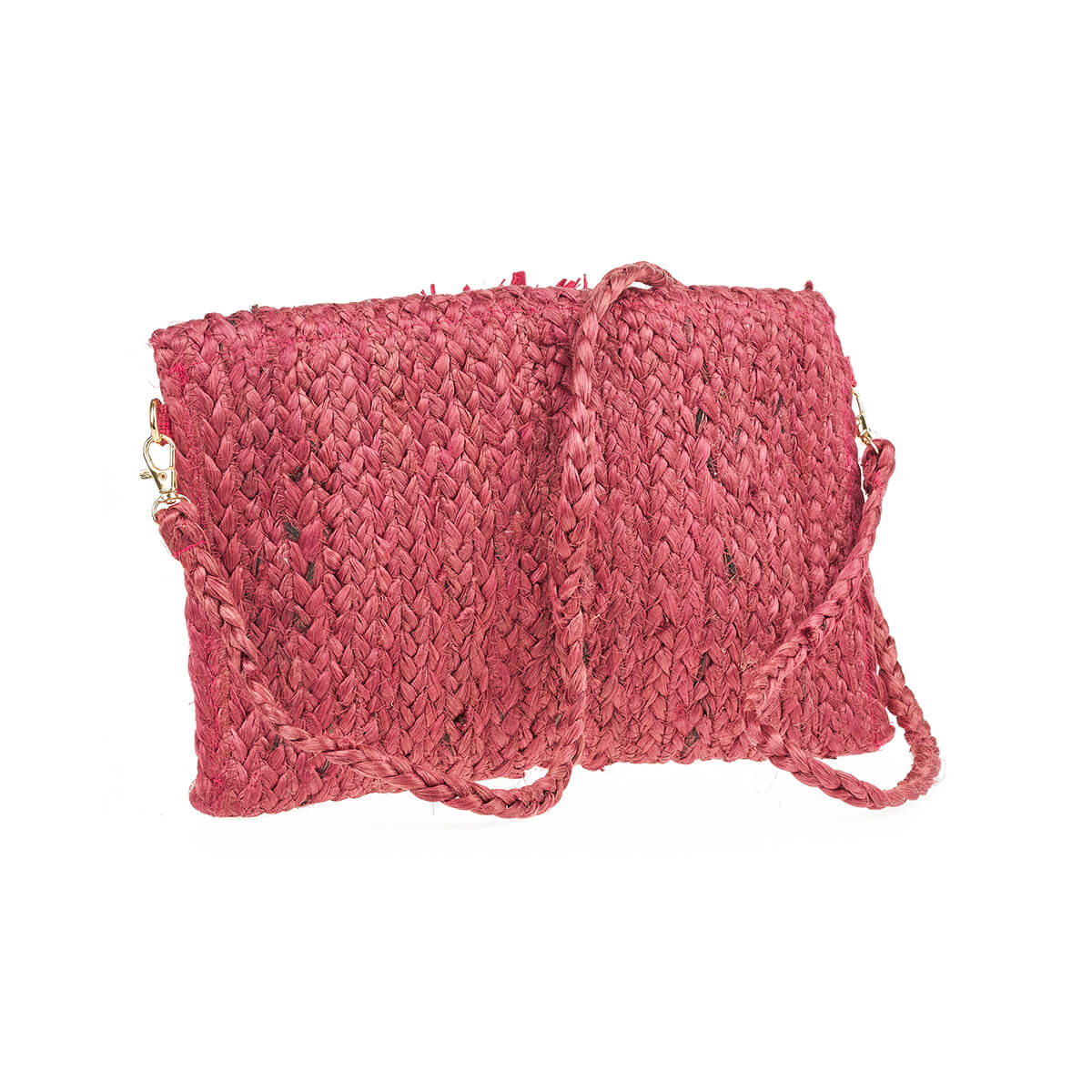 Verde Γυναικείο Αμπιγέ Τσαντάκι 01-1793 Γιούτα Φούξια