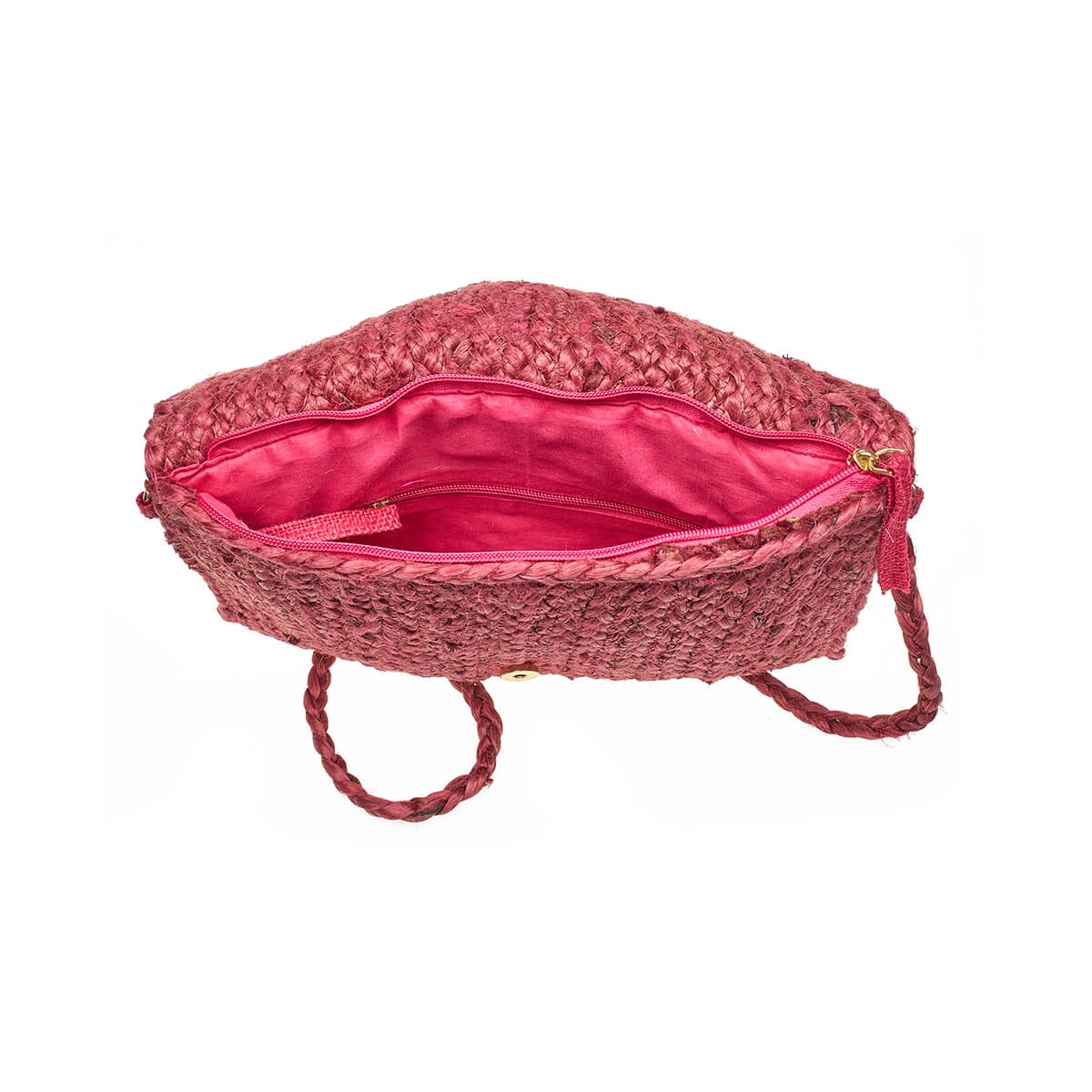 Verde Γυναικείο Αμπιγέ Τσαντάκι 01-1793 Γιούτα Φούξια