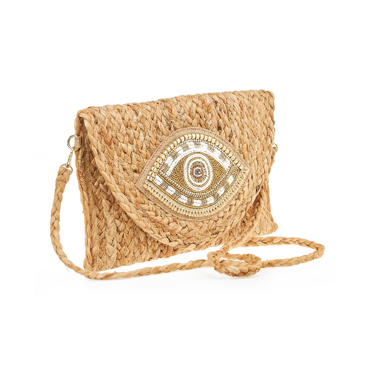 Verde Γυναικείο Αμπιγέ Τσαντάκι 01-1794 Γιούτα Μπεζ