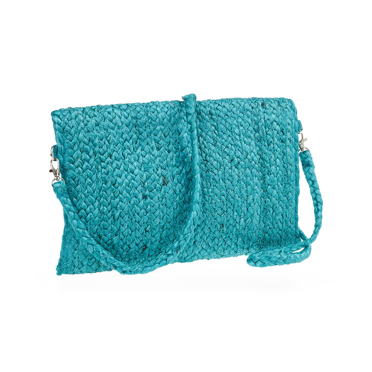 Verde Γυναικείο Αμπιγέ Τσαντάκι 01-1794 Γιούτα Τιρκουάζ