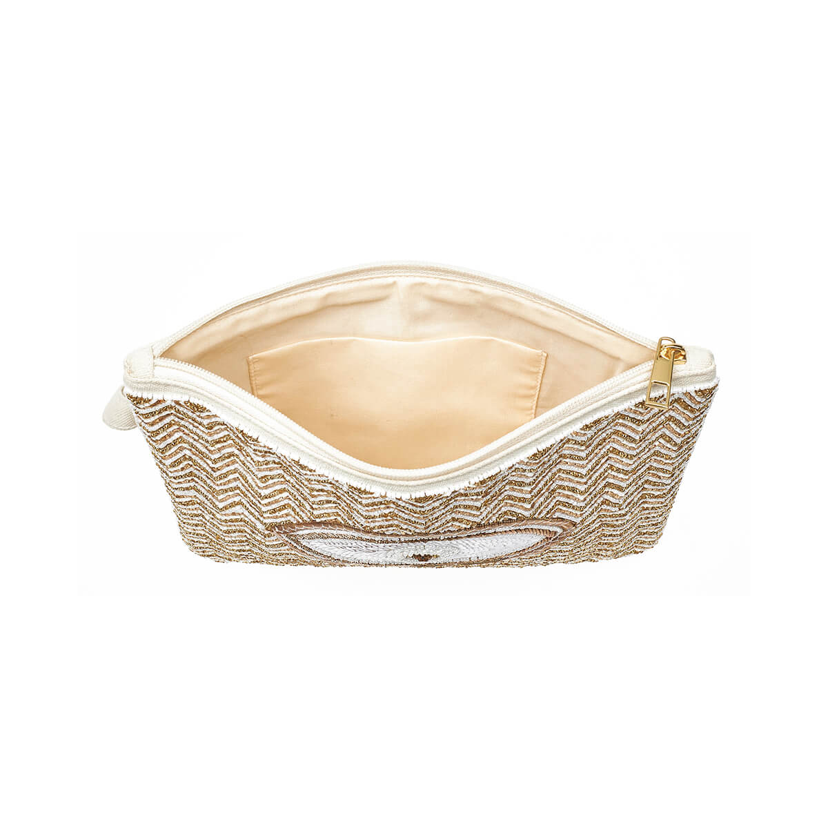 Verde Γυναικείο Αμπιγέ Τσαντάκι 01-1797 Γιούτα Εκρού