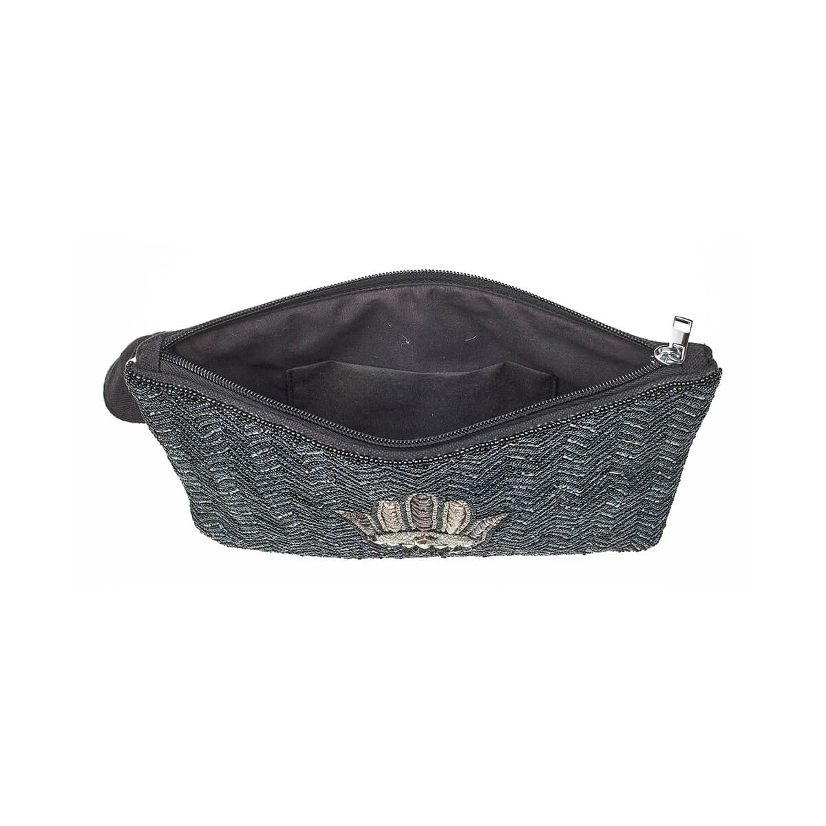 Verde Γυναικείο Αμπιγέ Τσαντάκι 01-1798 Γιούτα Μαύρο