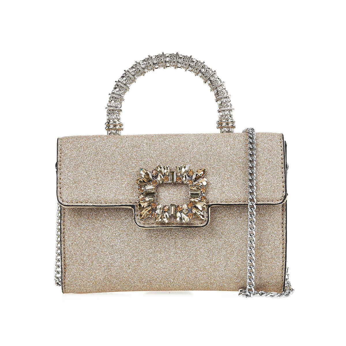 Verde Γυναικείο Αμπιγέ Τσαντάκι 01-1799 Χρυσό