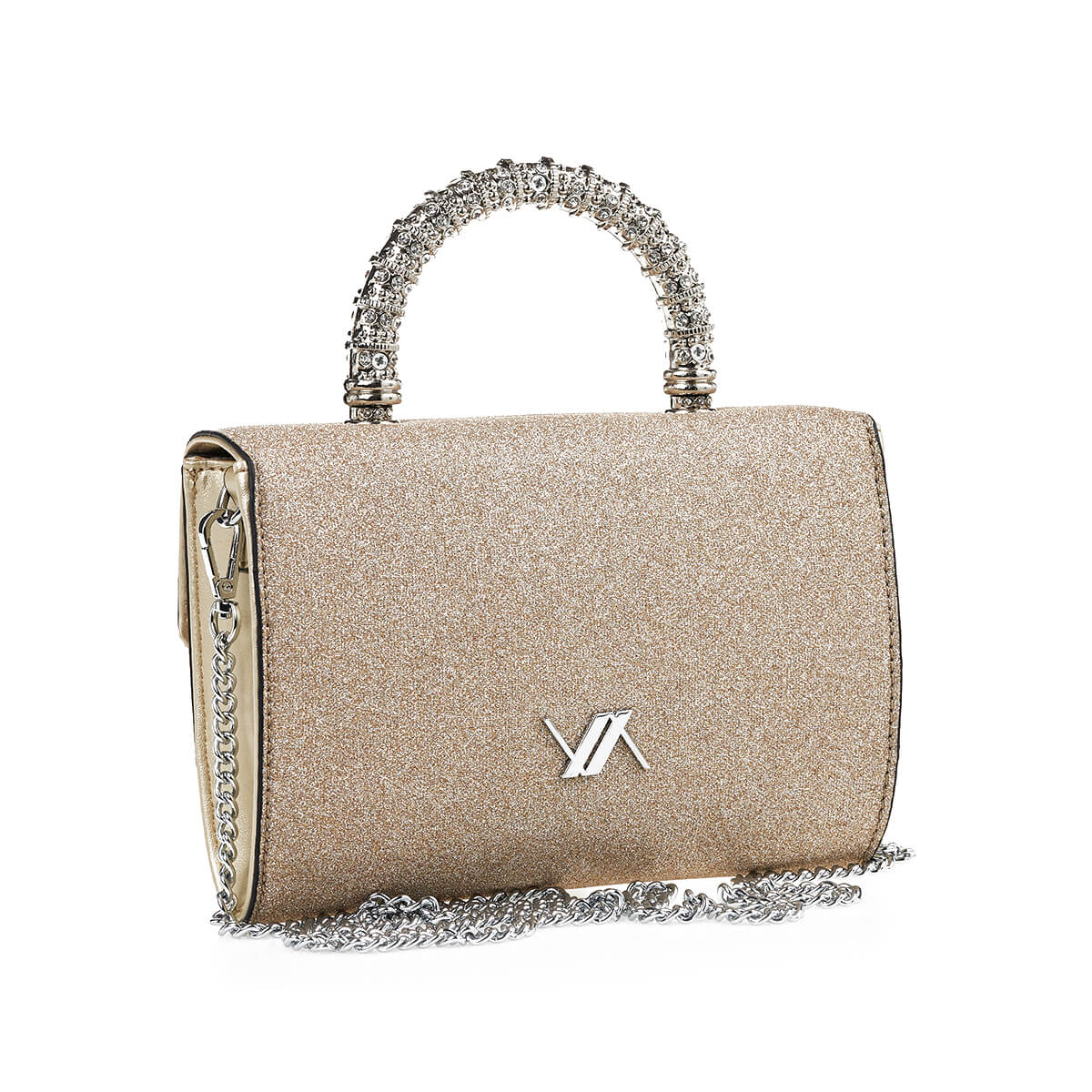 Verde Γυναικείο Αμπιγέ Τσαντάκι 01-1799 Χρυσό