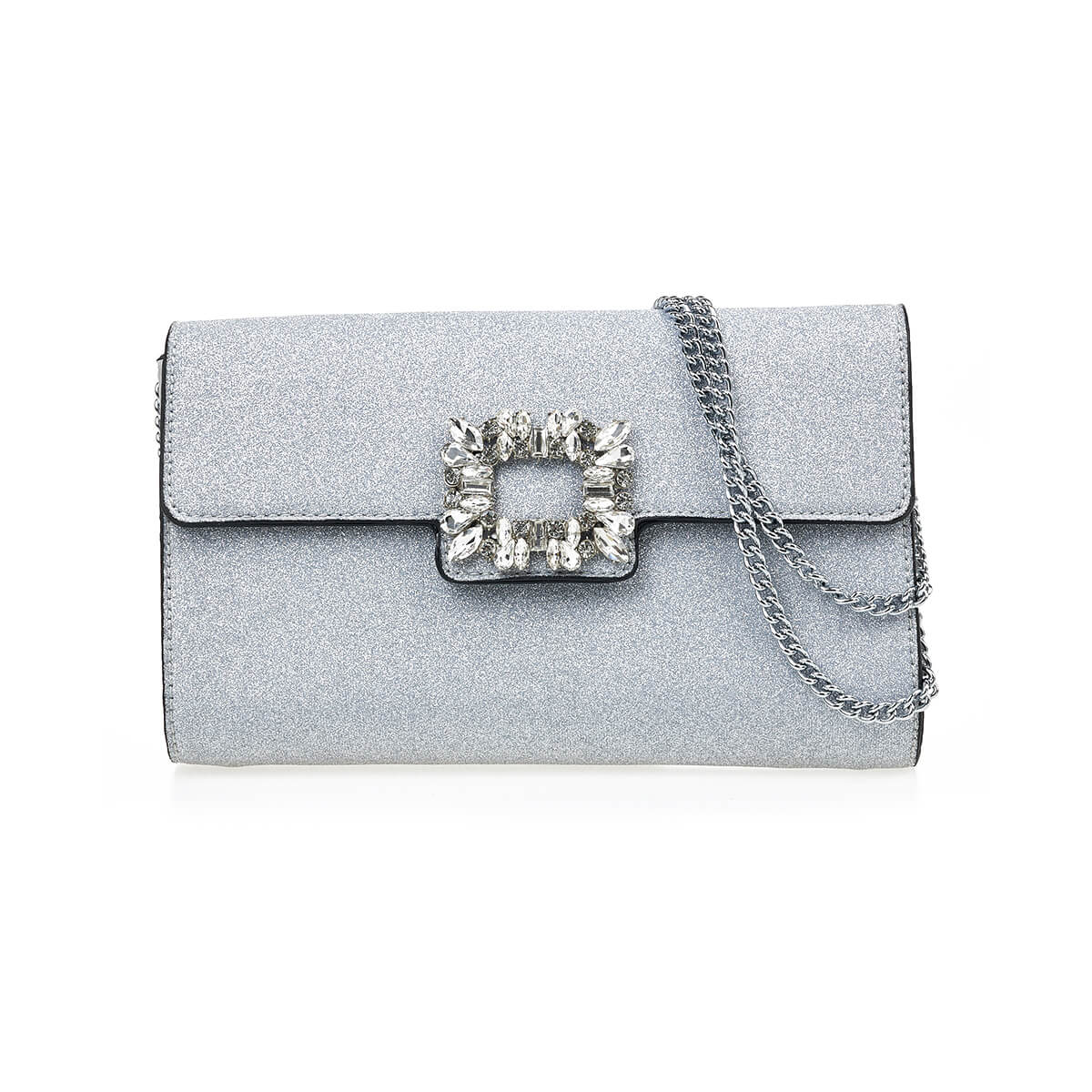 Verde Γυναικείο Αμπιγέ Τσαντάκι 01-1800 Ασημί