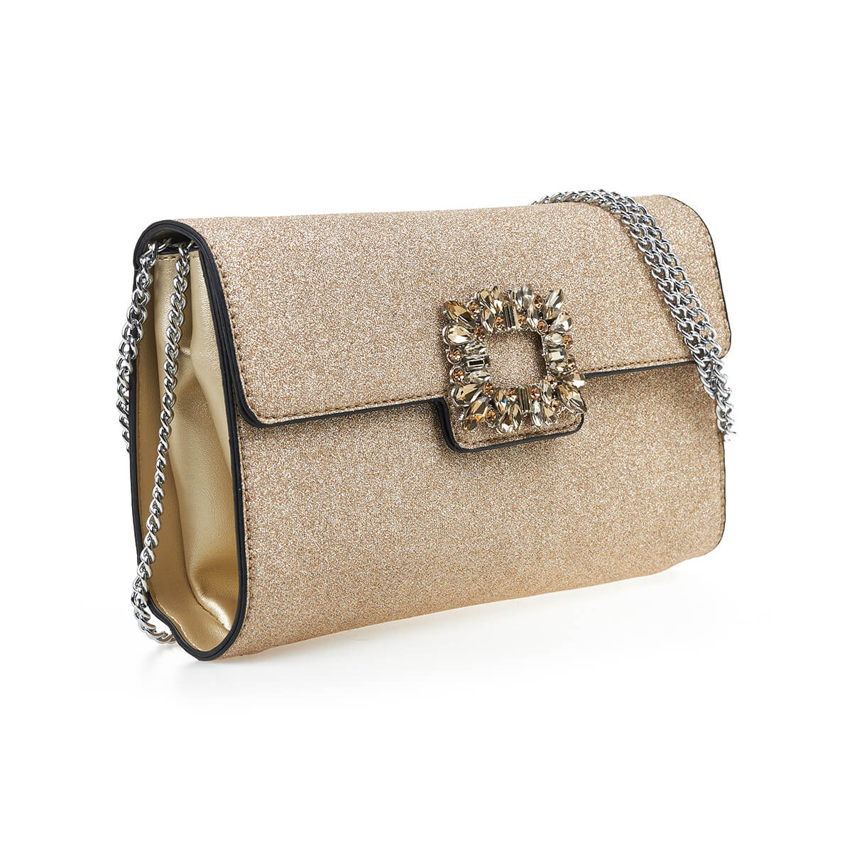 Verde Γυναικείο Αμπιγέ Τσαντάκι 01-1800 Χρυσό