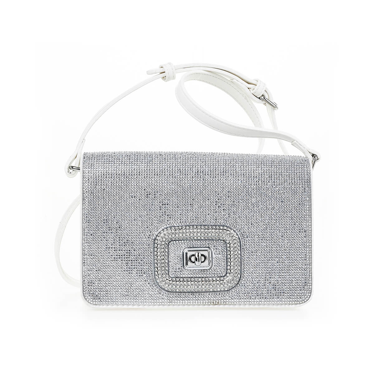 Verde Γυναικείο Αμπιγέ Τσαντάκι 01-1801 Ασημί