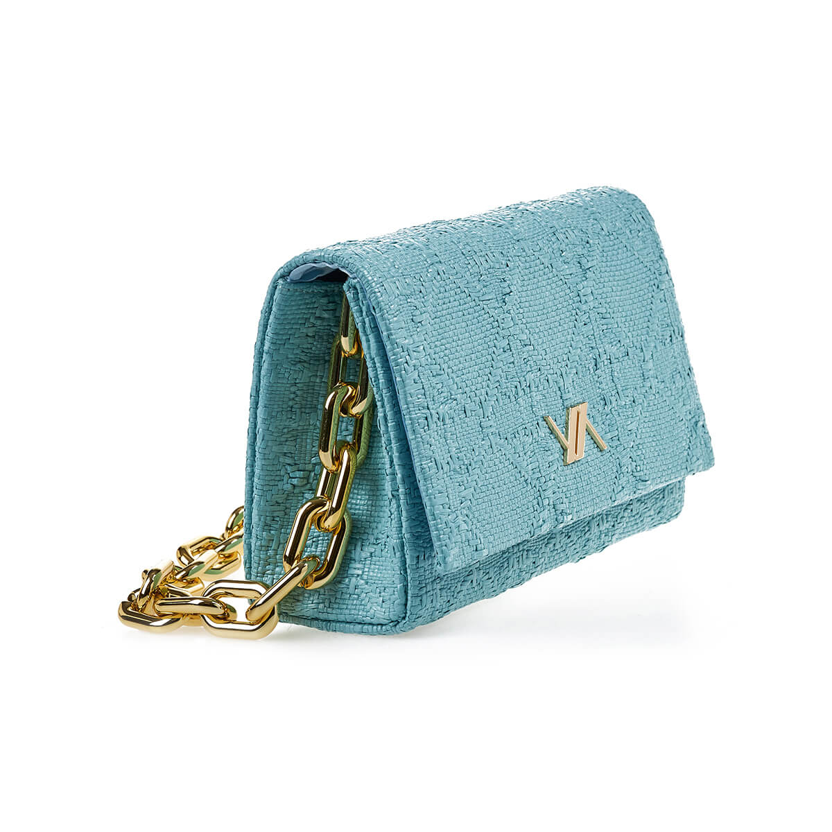 Verde Γυναικείο Αμπιγέ Τσαντάκι 01-1810 Τιρκουάζ