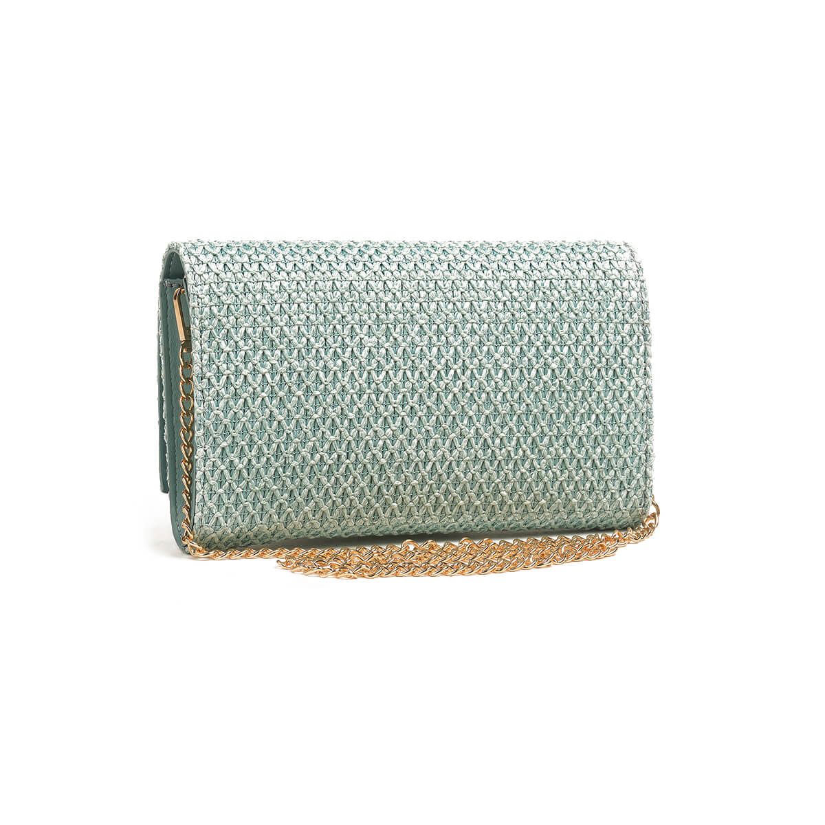 Verde Γυναικείο Αμπιγέ Τσαντάκι 01-1816 Ψάθινο Μπλε