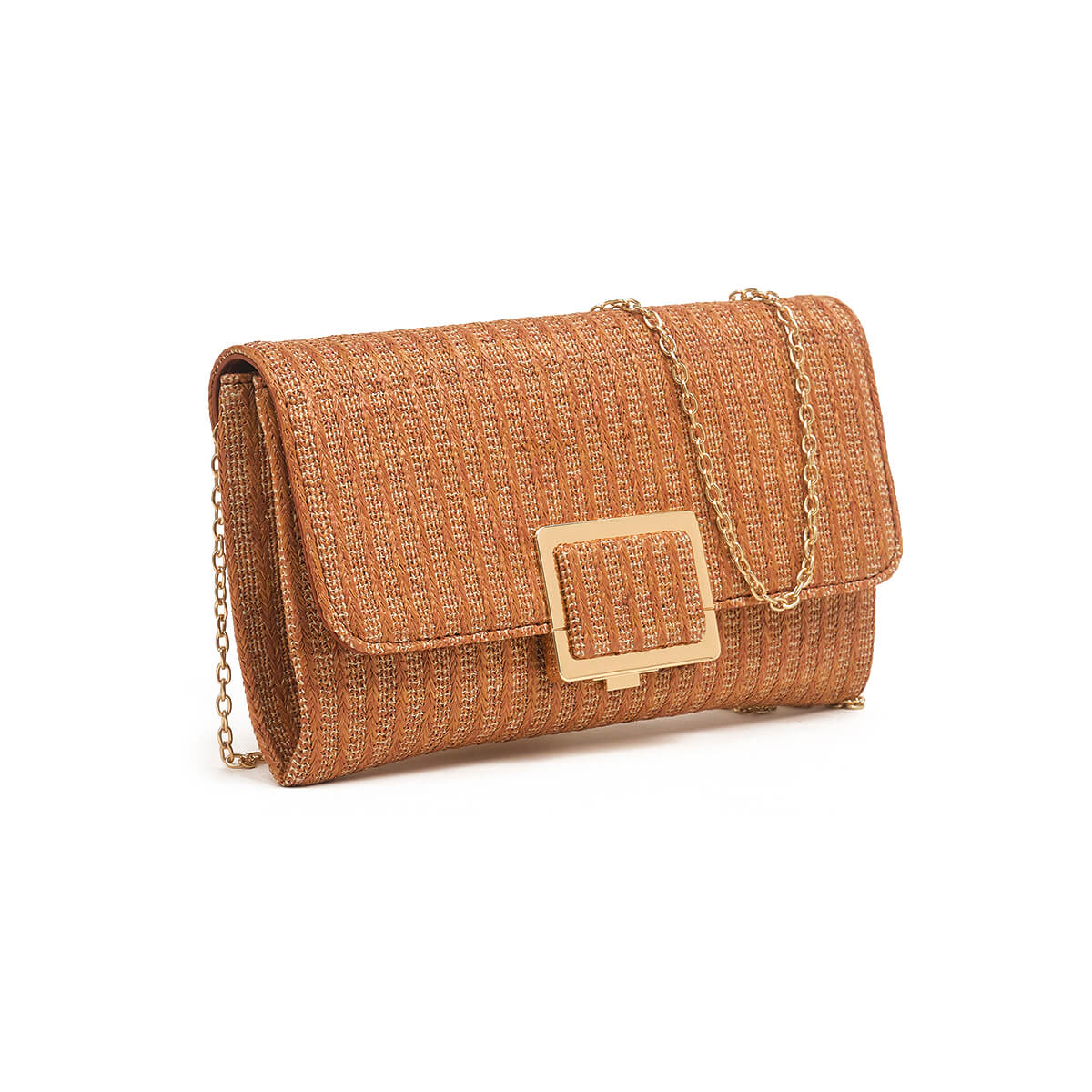 Verde Γυναικείο Αμπιγέ Τσαντάκι 01-1820 Ψάθινο Καμηλό